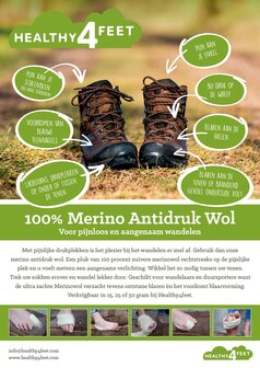 Healthy4Feet  Merino Antidruk Wol, 25 + 5 gram gratis
