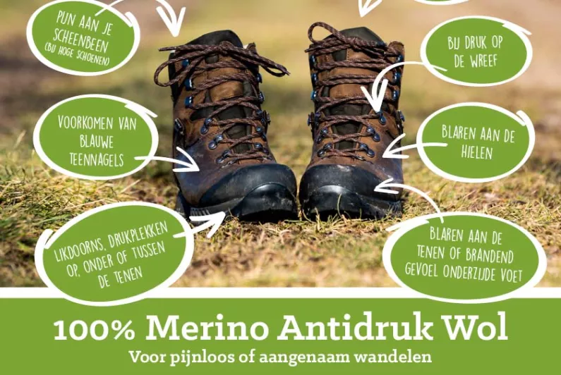100% Merino Antidruk Wol